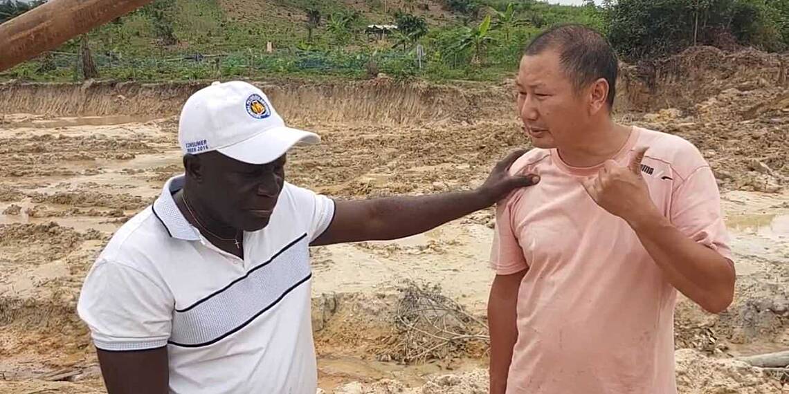 Lower Axim Chief arrests 1 Chinese and two Ghanaian illegal miners