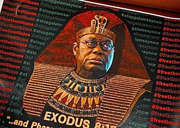 See Akufo-Addo portrayed as Pharaoh at #FreeTheCitizens demo
