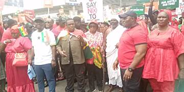 Proponents chant no "Trumu Trumu" in the ongoing protest against LGBTQ bill