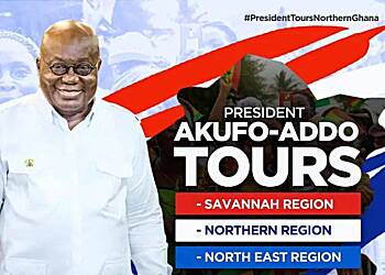Akufo-Addo embarks on 2-Day tour of Savannah, Northern, and North-East Regions today