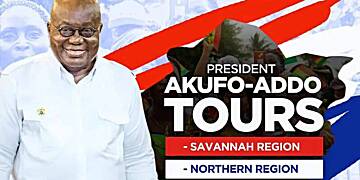 Akufo-Addo embarks on 2-Day tour of Savannah, Northern, and North-East Regions today