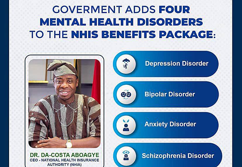 Government adds four Mental Health disorders to NHIS benefit package
