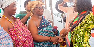 Opoku-Agyemang meets Sunyani West Queen Mothers, vows to support women empowerment