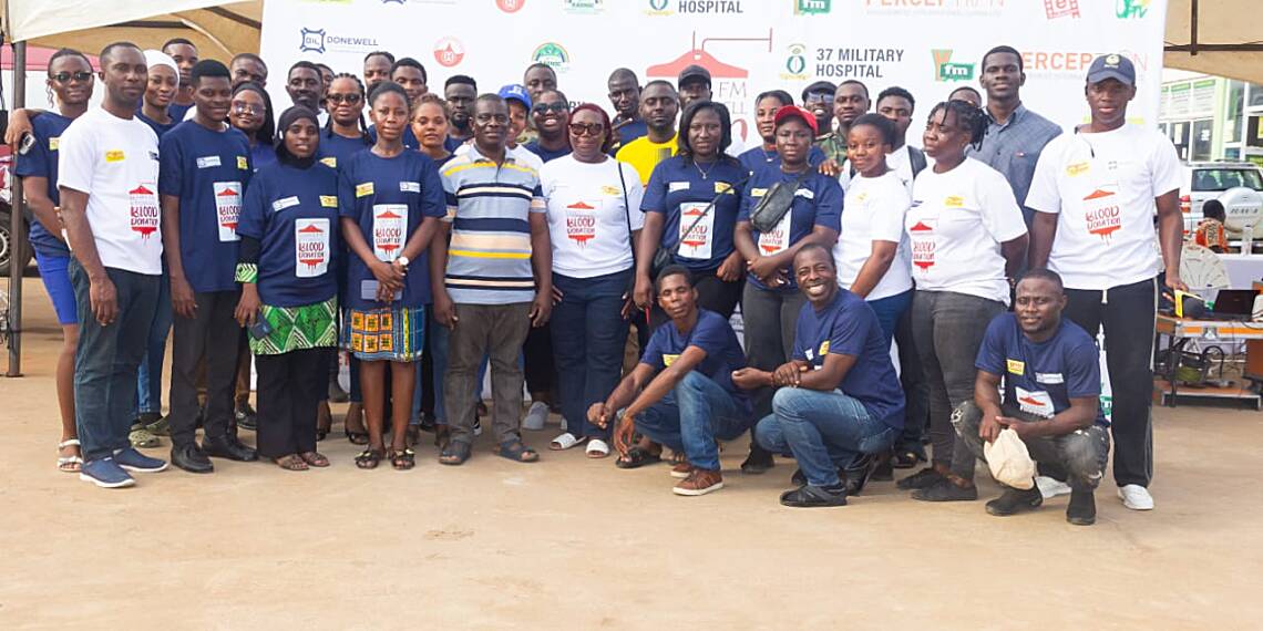 HappyFM/Donewell Insurance organize blood donation drive to increase stock of National Blood Bank