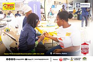HappyFM/Donewell Insurance organize blood donation drive to increase stock of National Blood Bank