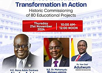 Government to commission 80 Educational projects today