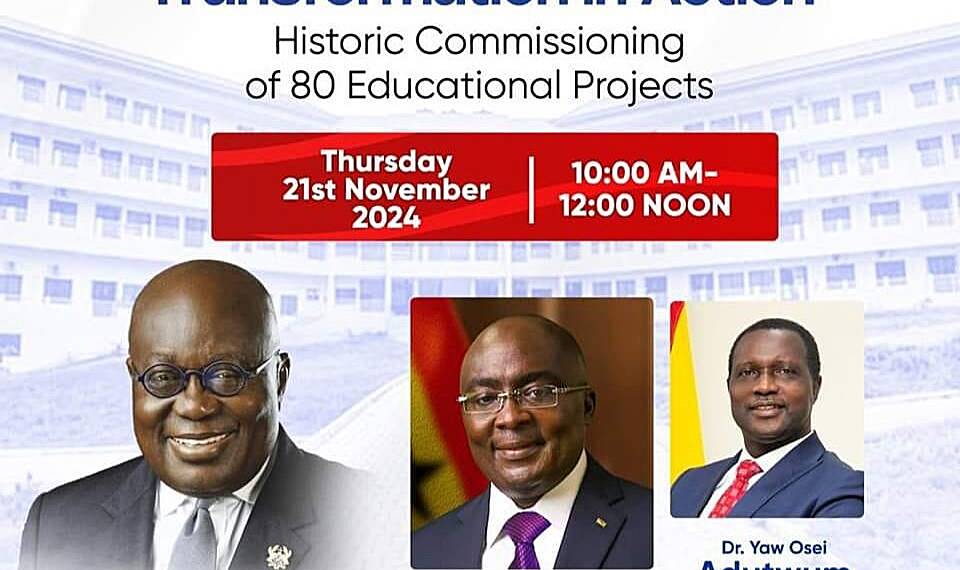 Government to commission 80 Educational projects today