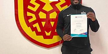 Michael Essien completes UEFA football management school, flaunts certificate on social media