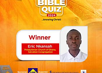 Eric Nkansah wins 2024 Happy Bible Quiz Competition