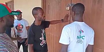 NDC supporters allegedly shut down Awutu Senya and Gomoa East District Assemblies
