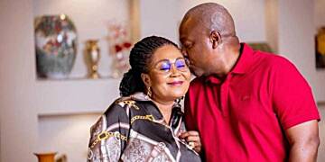 Lordina Mahama writes love letter to JM on Election Day
