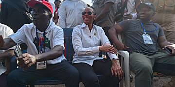 Zanetor Agyeman-Rawlings welcomed with cheer at Korley Klottey collation center