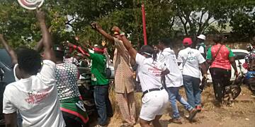NDC supporters besiege EC office over Ablekuma North Constituency election