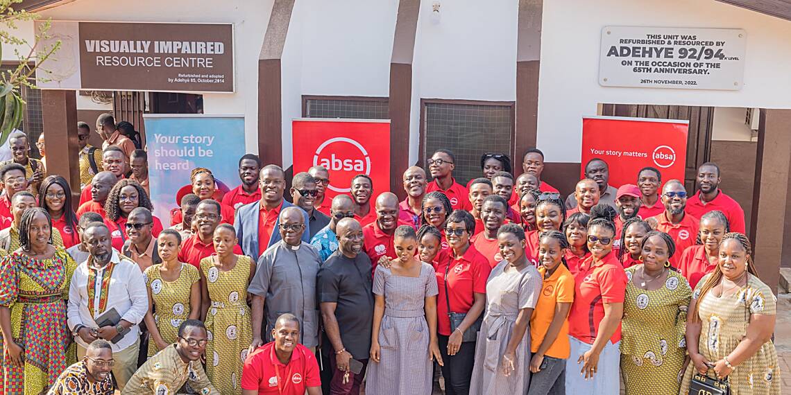 Absa Finance & Legal Team Donates to Visually Impaired Students of Okuapemman Senior High School