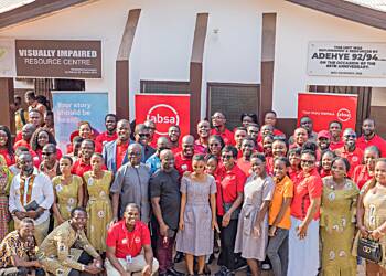 Absa Finance & Legal Team Donates to Visually Impaired Students of Okuapemman Senior High School