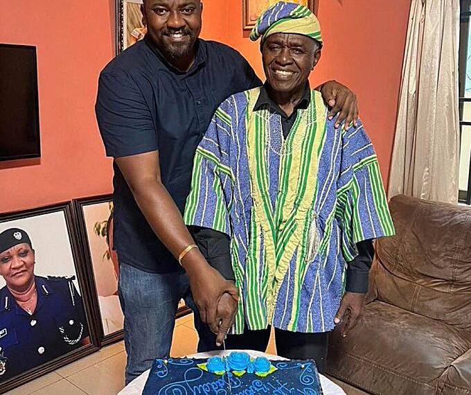 John Dumelo mourns father