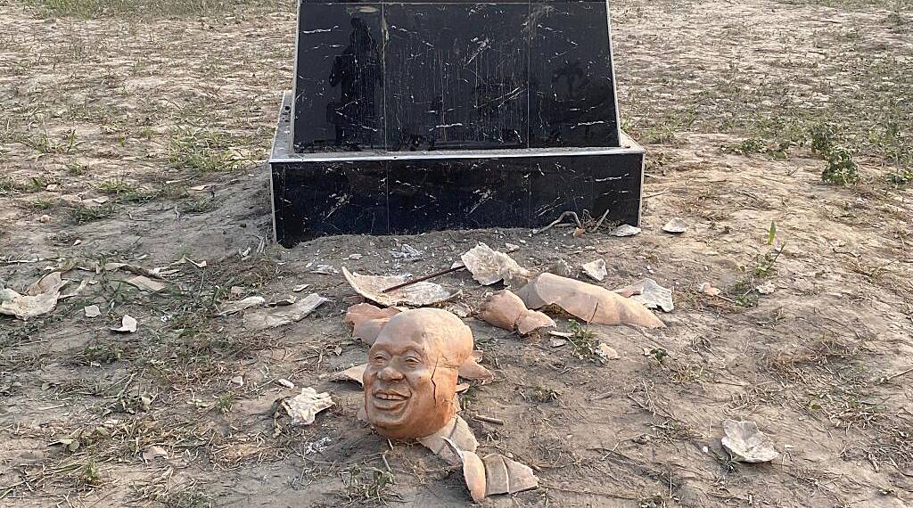 NDC denies involvement in vandalism of Nana Akufo-Addo’s statue