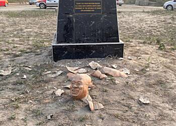 NDC denies involvement in vandalism of Nana Akufo-Addo’s statue