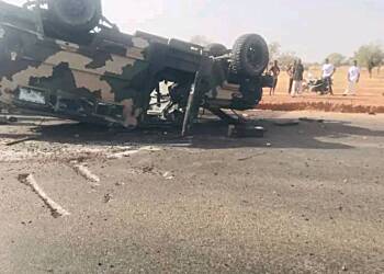 One soldier reported dead after armoured vehicle somersaulted several times on Bawku-Bolgatanga highway