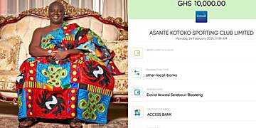 Exclusive: David Akwasi Serebour Pays GH₵10,000 Bounty to Asante Kotoko