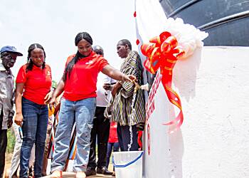 Telecel Ghana Employee Volunteers Deliver Clean Water to Akohia - Asesewa