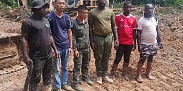 Galamsey fight: Four individuals, including two Chinese arrested in Tano-Anwia Forest Reserve