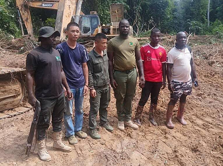 Galamsey fight: Four individuals, including two Chinese arrested in Tano-Anwia Forest Reserve