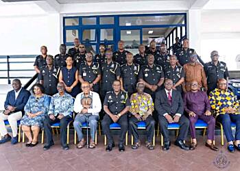 Christian Tetteh Yohuno meets former IGPs to promote the effectiveness of the Ghana Police Service