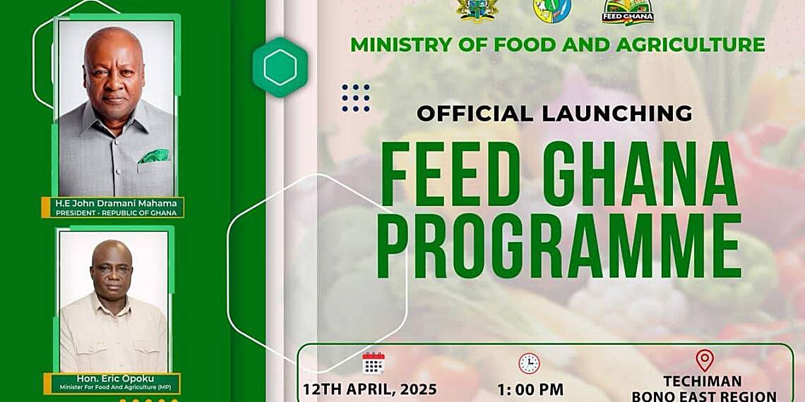 Government to launch Feed Ghana Program on April 12