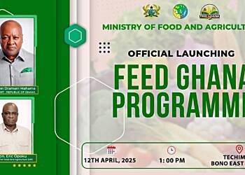 Government to launch Feed Ghana Program on April 12