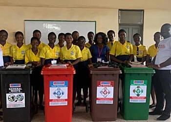 MEGHISS receives waste bins from Jekora Ventures for winning the Planet Broadway Drama Festival competition