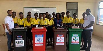 MEGHISS receives waste bins from Jekora Ventures for winning the Planet Broadway Drama Festival competition