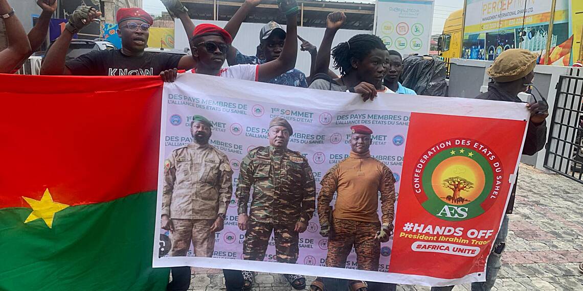 Burkinabè Youth in Accra unite in support of Captain Ibrahim Traoré's Leadership