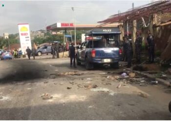 Violent clashes in Nsawam Adoagyiri lead to widespread destruction