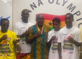 GOC President congratulates Black Rockets for winning gold at 2025 Africa Youth Boxing Championship