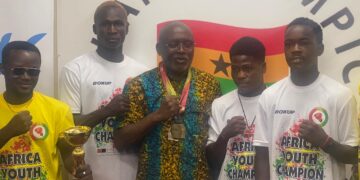 GOC President congratulates Black Rockets for winning gold at 2025 Africa Youth Boxing Championship