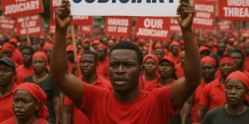 Protesters demand reinstatement of Chief Justice Torkornoo