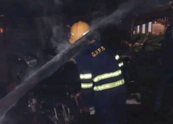 Firefighters contain Mechanic Shop blaze in Kintampo, no injuries recorded