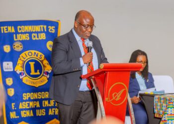 Lion Dr. Ralph Tettey-Amlalo assumes office as President of Tema Community 25 Lions Club; declares commitment to excellence