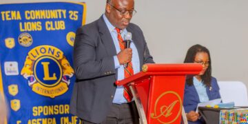 Lion Dr. Ralph Tettey-Amlalo assumes office as President of Tema Community 25 Lions Club; declares commitment to excellence