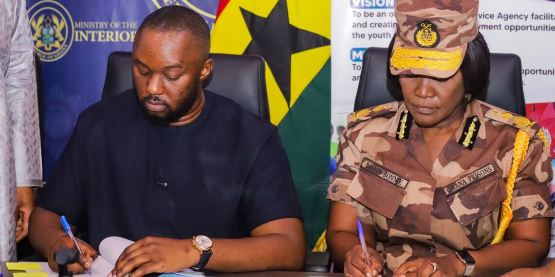 Prisons Service, YEA, and Youth Ministry Sign MoU to Recruit 5,000 Support Assistants