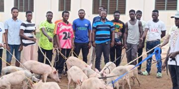 CKT-UTAS distributes piglets and rabbits to young entrepreneurs on the YFBA Program