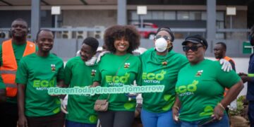 GNPC Clean Up Meridian-Harbor Road in Environmental Drive