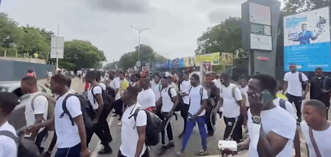 GAF 2021 recruits protest delayed appointments at Flagstaff House
