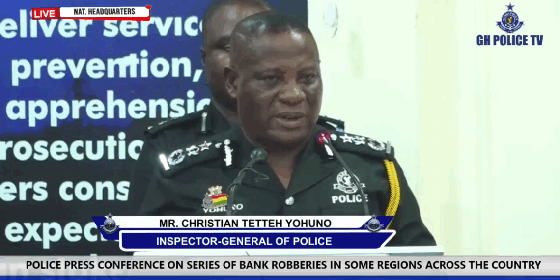 IGP promotes officers after Police arrest 10 bank robbery suspects