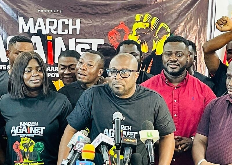 NPP protests against "state-sponsored" harassment