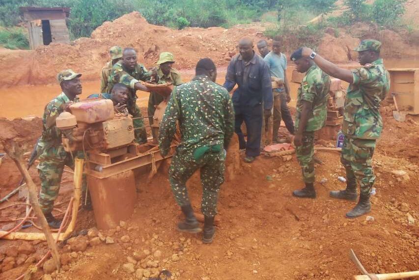 NAIMOS task force halts illegal mining activities near Akyem Techiman road