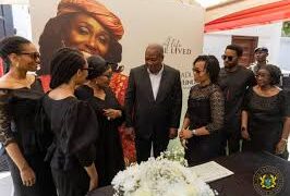 President Mahama Visits Family of Late Former First Lady Nana Konadu Agyeman-Rawlings, Expresses Deep Condolences
