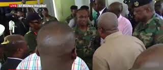 Mahama visits 37 Military Hospital after military recruitment stampede kills six