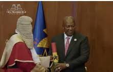 President John Dramani Mahama swears in Justice Paul Baffoe-Bonnie as Ghana’s new Chief Justice